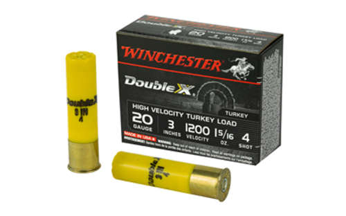 Ammunition Winchester Ammunition Double X 20Gauge3" WIN DBL X HV TRKY 20GA 3" #4 10/100